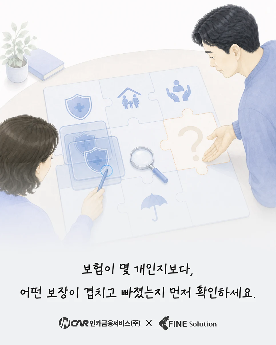 보험 개수보다 겹친 보장과 빠진 보장부터 점검