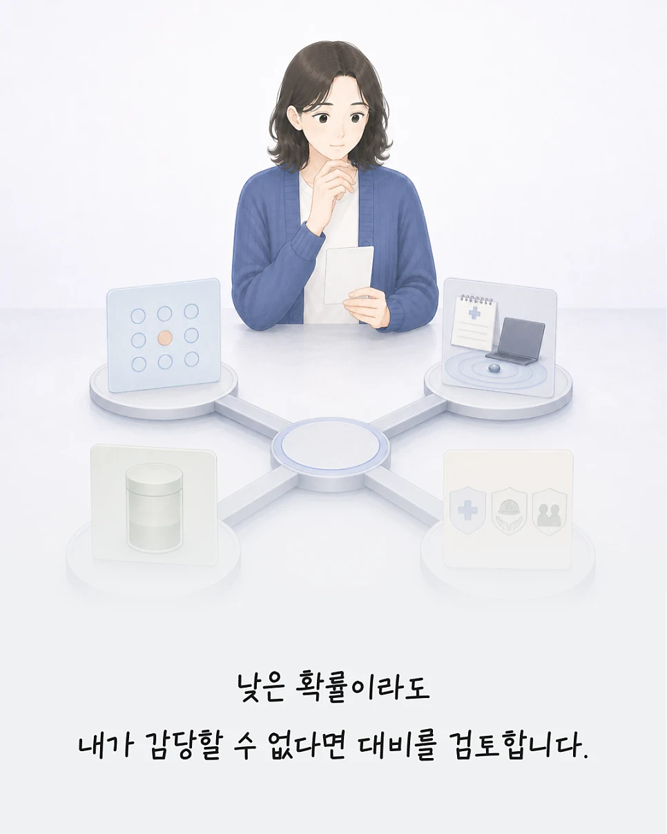 낮은 확률이라도 감당할 수 없다면 대비를 검토