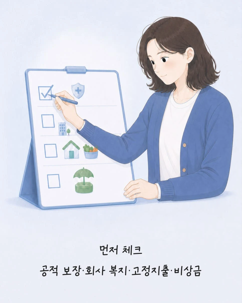 감당하기 어려운 위험을 구분하는 보장 체크리스트