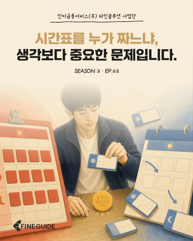 FINE GUIDE SEASON 2 EP.02 보험설계사 시간 관리 카드 1